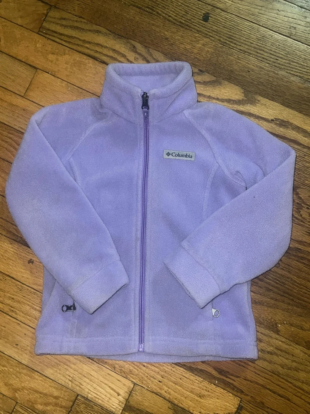 Columbia Girls' Lavender Full‑Zip Fleece Jacket